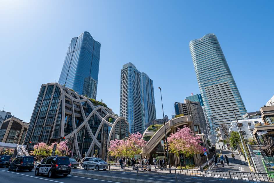 麻布台1丁目・虎ノ門5丁目・六本木3丁目にまたがる2023年開業の麻布台ヒルズ